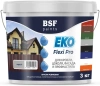 Краска резиновая трещиностойкая, суперэластичная, атмосферостойкая EKO Flexi Pro, белый 6 кг