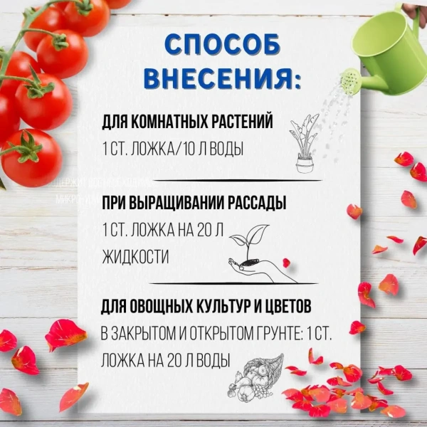 Удобрение минеральное Fertika Люкс кристаллический, 100гр.