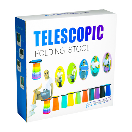 Табурет складной, пластиковый, круглый 24,5х45 см 6850 CN