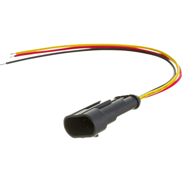Разъем автомобильный, штекер с проводом 20 см (3-контактный), REXANT 16-0303-9 DJ7031-1.5-11