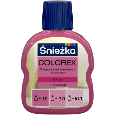 Колер SNIEZKA Colorex №32 бордовый 100 мл