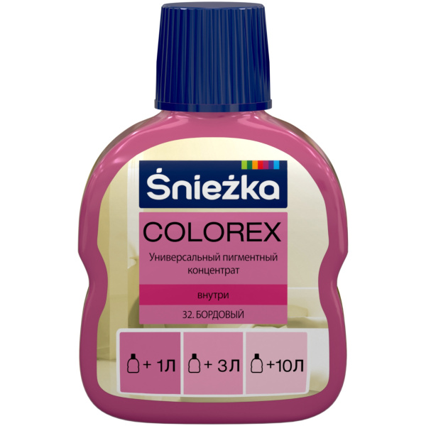 Колер SNIEZKA Colorex №32 бордовый 100 мл