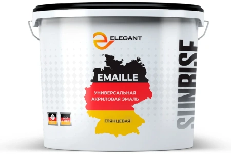 Эмаль акриловая Elegant глянцевая Sunrise 0.9 л