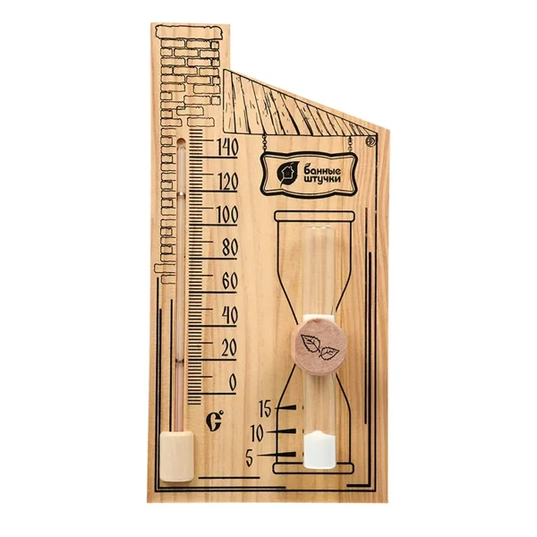 Термометр с песочными часами Банные штучки, 27,8х14х5,3 см 18036