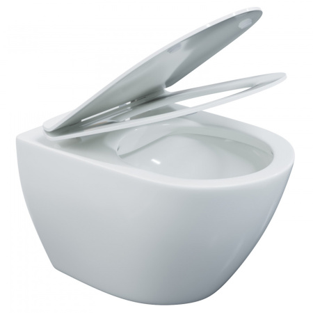 Унитаз BERGES подвесной PUMA Rimless 51см, сиденье дюропласт Toma Slim SO, микролифт, быстросьем