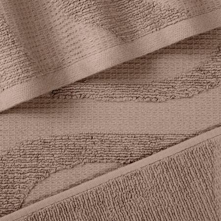 Полотенце Verossa Wave Texture 70х140 см 480г/м2 молочный шоколад 797265