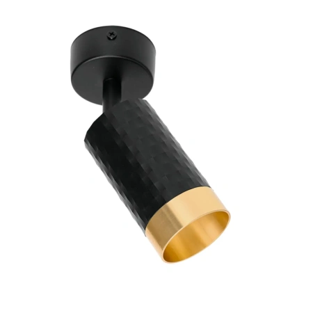Светильник накладной WOLTA WSL-GU10/S10BG под лампу GU10 Черный / Золотой CELLA