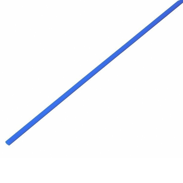 Трубка термоусаживаемая ТУТ нг 3,0/1,5мм, синяя,  1м REXANT