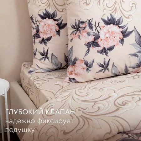 Комплект постельного белья Василиса 2,0 сп поплин нав. 70х70х2 шт 11766/1