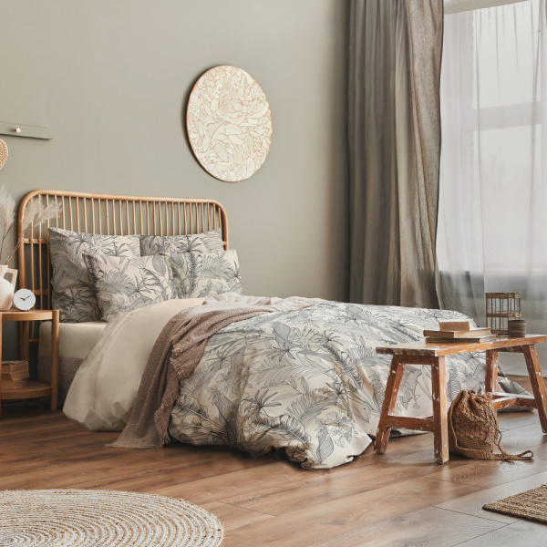 Комплект постельного белья Волшебная Ночь Евро нав 50х70х2 шт Natural beauty