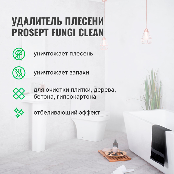 PROSEPT FUNGI CLEAN - Удалитель плесени, готовый состав, 0,5 л.