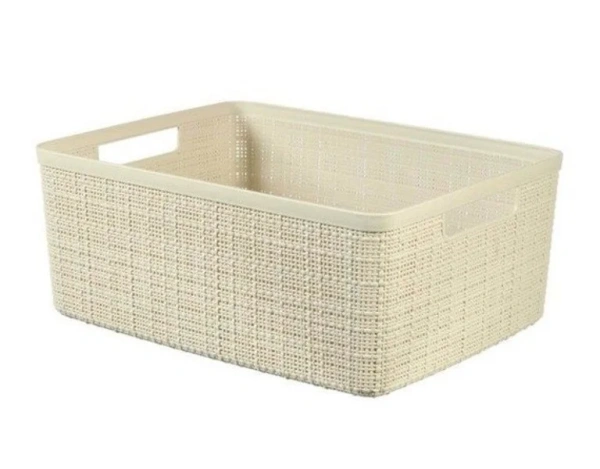 Корзина Curver Jute для хранения М 12л кремовая