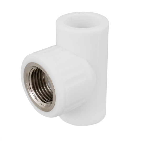 Тройник ПП-ВР 20*1/2 белый