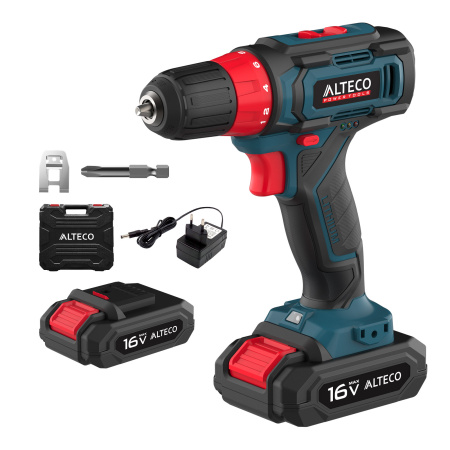Дрель шуруповёрт аккумуляторная CD 16-30 2х1,5 Ah ALTECO