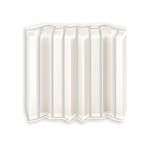 Накладки для плинтуса фигурного 80мм "Идеал Дюра" (набор из 8 эл. во флоупаке), 033 Кремово-белый