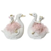 Фигурка новогодняя Decoris Мышь на лебеде 17,2х11,3х18 см 2 вида в ассортименте 530972 Kmg