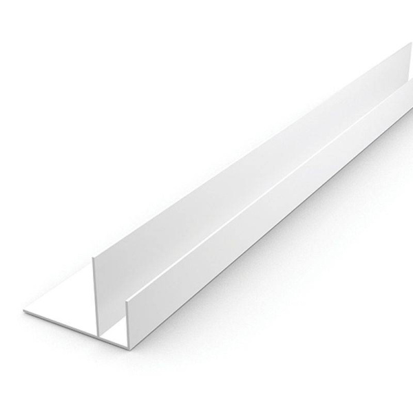 Профиль "F" 8мм 3,0м "Идеал Ламини", 001-G Бел глянц