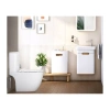 Унитаз-компакт Vitra Sento Rim-ex open back, сиденье тонкое микролифт, механизм 3/6 л (9830B003-7204