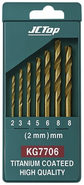 Набор спиральных свёрл KG7706, 6шт
