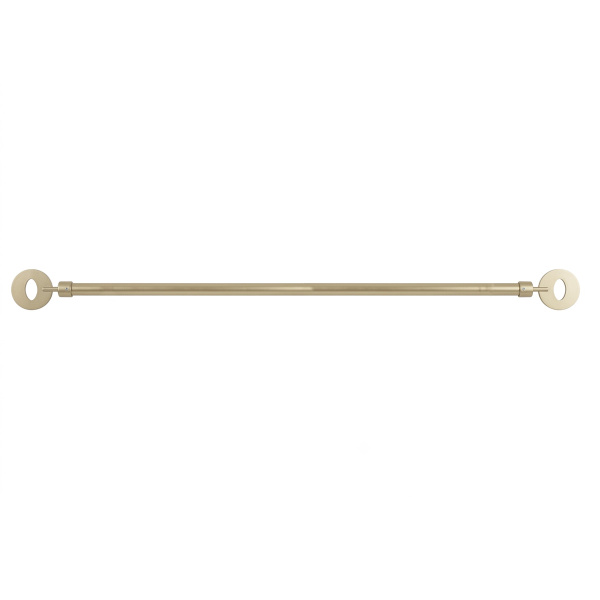 Карниз телескопический одинарный Luance 120-210 см D19 матовое золото 75022120980