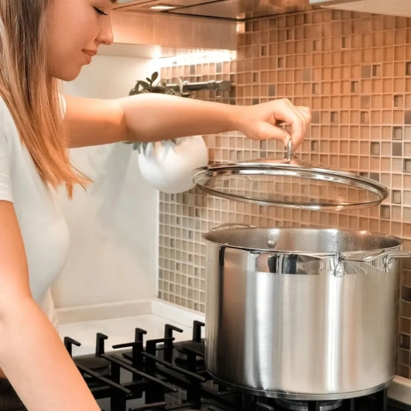 Кастрюля с крышкой MASTER CHEF 12л