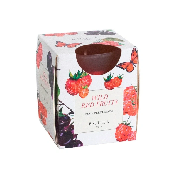 Аромасвеча ROURA в стакане Ягоды фрукты 8,5х7 см (WILD RED FRUITS) Испания