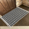 Коврик Kilim GOLD 60х90 см хлопок серый-черный 57639