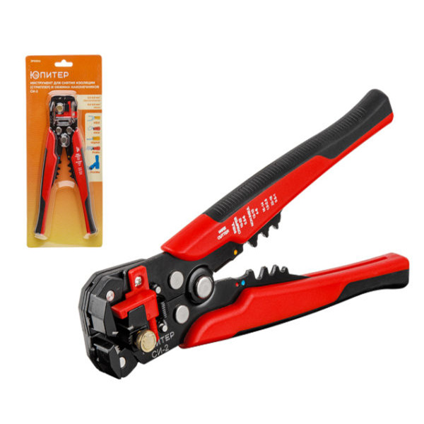 Инструмент для снятия изоляции (стриппер) и обжима наконечников СИ-2 Юпитер, арт.JP9204