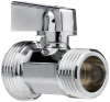 Кран-мини 1/2" х 3/4" н/н, ХРОМ-POLISH.латунь, ГОСТ, MPF