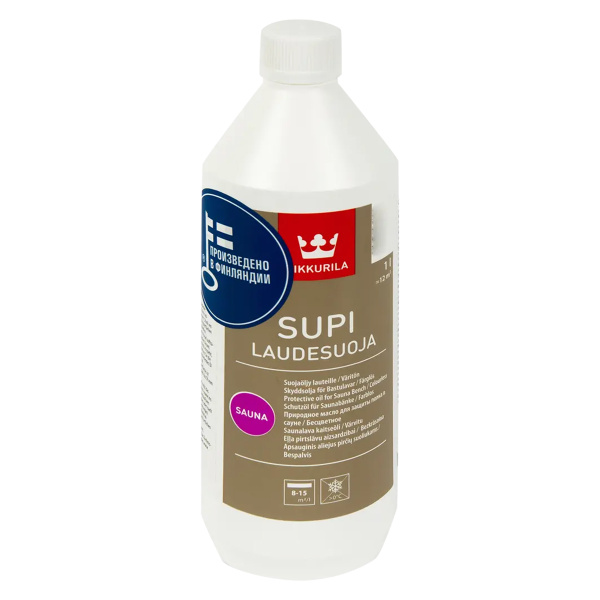 Масло защитное TIKKURILA SUPI LAUDESUOJA защита для полка 1 л