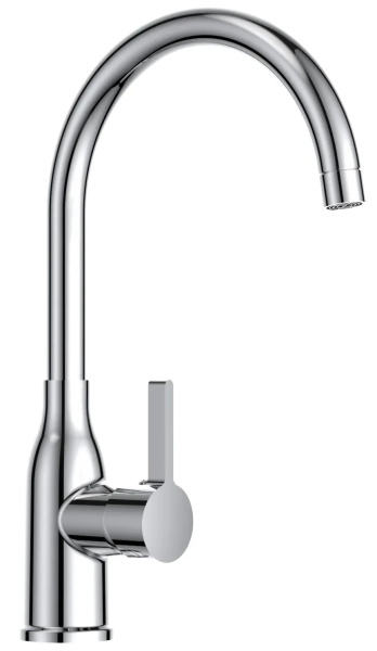 Смеситель д/к VODA высокий излив, арт. K16 хром