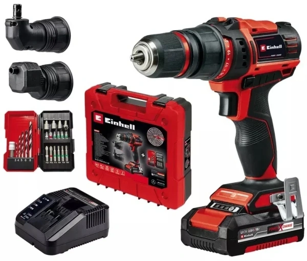 Шуруповерт аккум. Einhell TE-CD 18/45 3X-Li +22 1x2,0Ah (4513990)