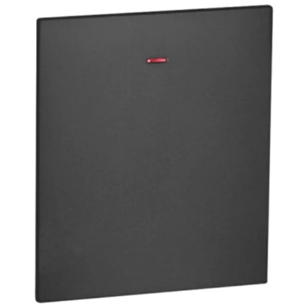 Выключатель 1 кл с инд 10А с/у б/рамки QUATTRO ULTIMA BLACK UNIT (10)