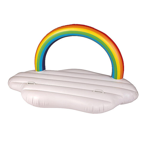 Матрас пляжный Happy People Rainbow Cloud 160x100 см 2 ручки 77429