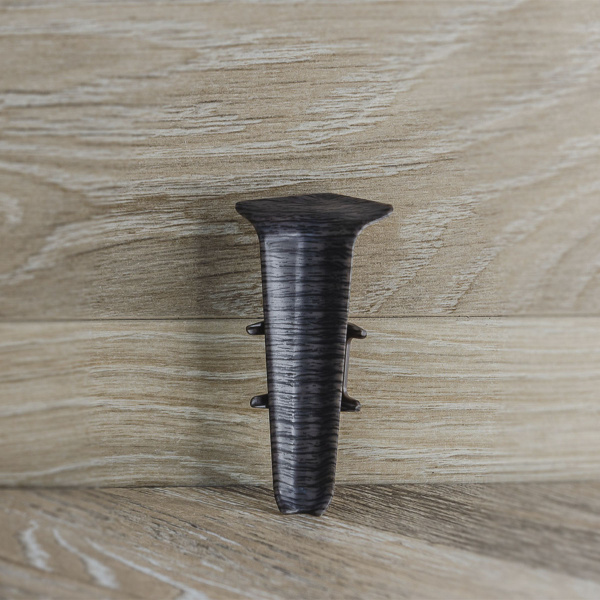 Угол внутренний для плинтуса 70мм "Деконика", 352 Каштан серый