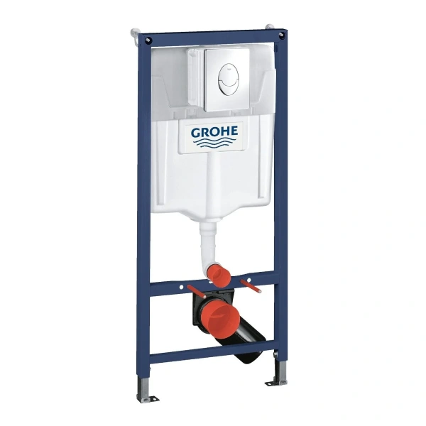 Инсталляция Grohe 38956000 Solido 3 в 1: для подвесного унитаза, накладная панель Skate Air, для мон