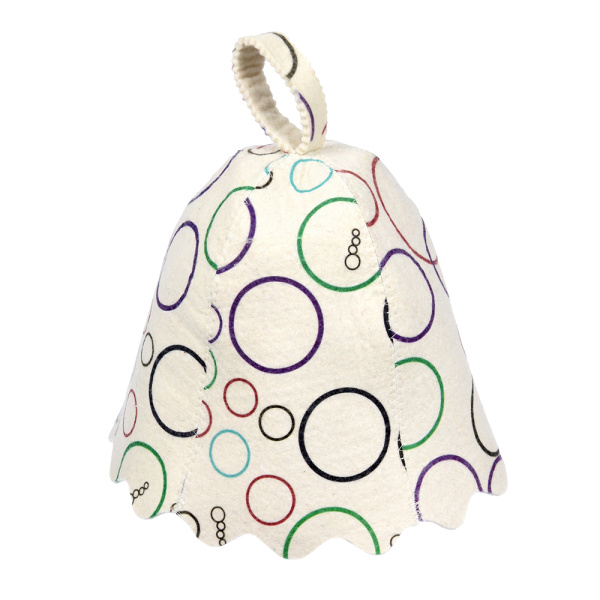 Шапка для бани и сауны Банные штучки, с орнаментом в ассортименте, войлок 100% 40136