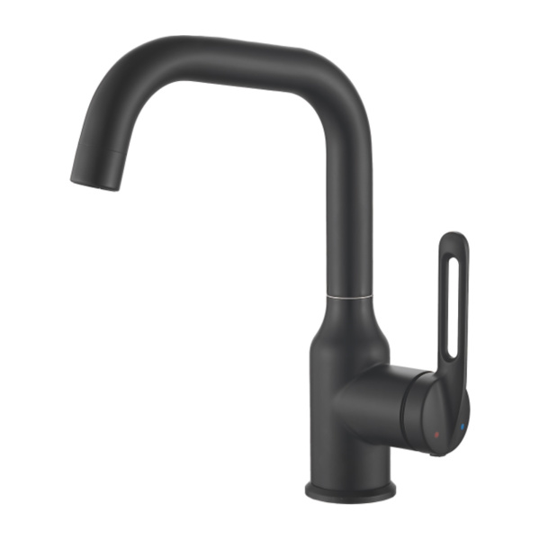 Смеситель д/р HB 10825-7 нержавеющая сталь черный