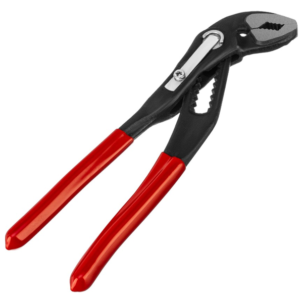 Клещи переставные  180 мм, кнопочный механизм, хром-ванадий, обливные рукоятки// Matrix