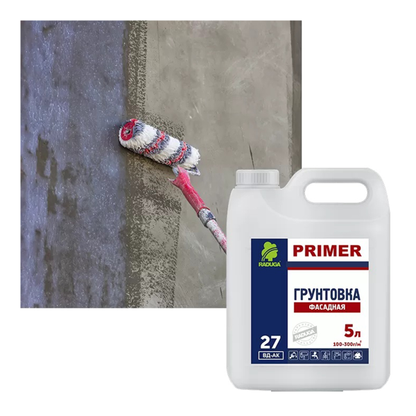Грунтовка укрепляющая "Радуга-27" акриловая 5 л