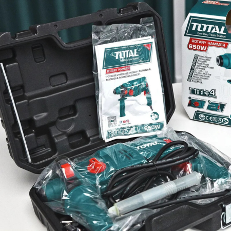 Перфоратор "ТОТАL" TH306236, 650Вт, 1,7Дж
