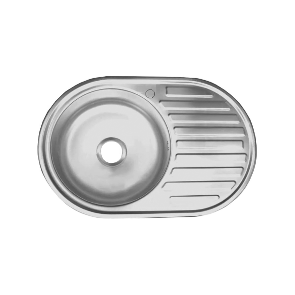 Мойка ZEUS 7750-Е 77*50*16 (0.6) овальная левая "В"