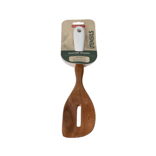 Ложка-шумовка DH деревянная 30,5 см DH3678-WHITE