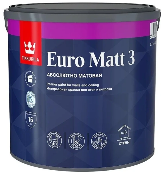 Краска Euro Matt 3 C_New 7,5L