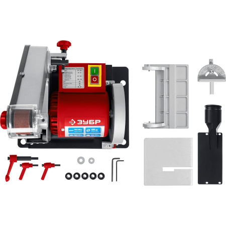 Станок шлифовальный, ЗУБР ЗШС-330, лента 762x25 мм, диск 125 мм, 2950 об/мин, 330 Вт