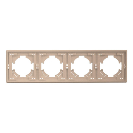 Рамка 4-постовая Brilliant E2-123-2 золото
