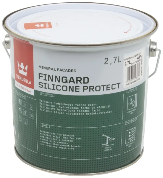 Краска фасадная силиконовая Finngard Silicone Protect Baza AP 2,7L