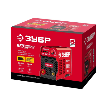 Сварочный аппарат ЗУБР инверторный, СА-190, 190 А