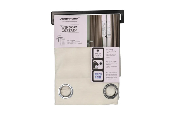 Штора портьерная на люверсах DH 130х260 см белая CL04-05