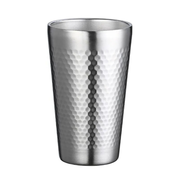 Стакан из нержавеющей стали 350 мл, соты, серебро CN